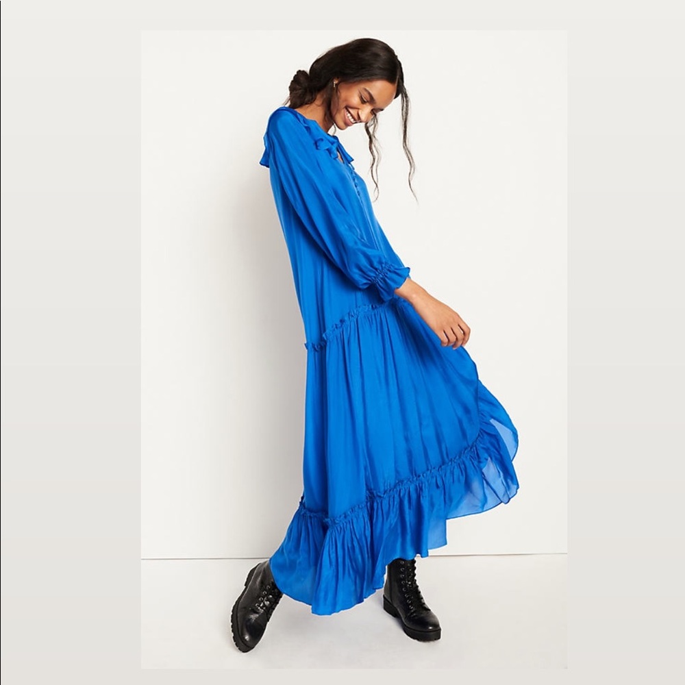 Atsu ~ Aubriana Ruffle Maxi Dress XS